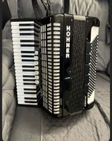 Hohner Student 120 Accordion, Black, With Case, Sounds Great