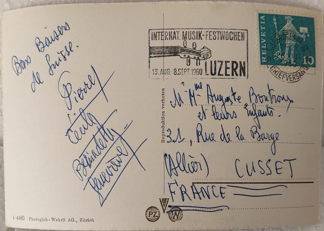 Ansichtskarten: LUZERN - Multi-Vues - 1960 – Gebraucht aus Delémont von Domdom1 1