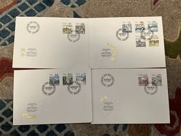 CH FDC 4 Stück Tierkreiszeichen