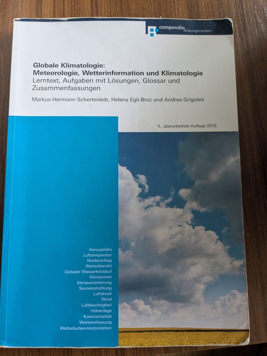 Livres: Compendio Globale Klimatologie 4. Auflage – D'occasion à Märstetten par sar_g6lv
