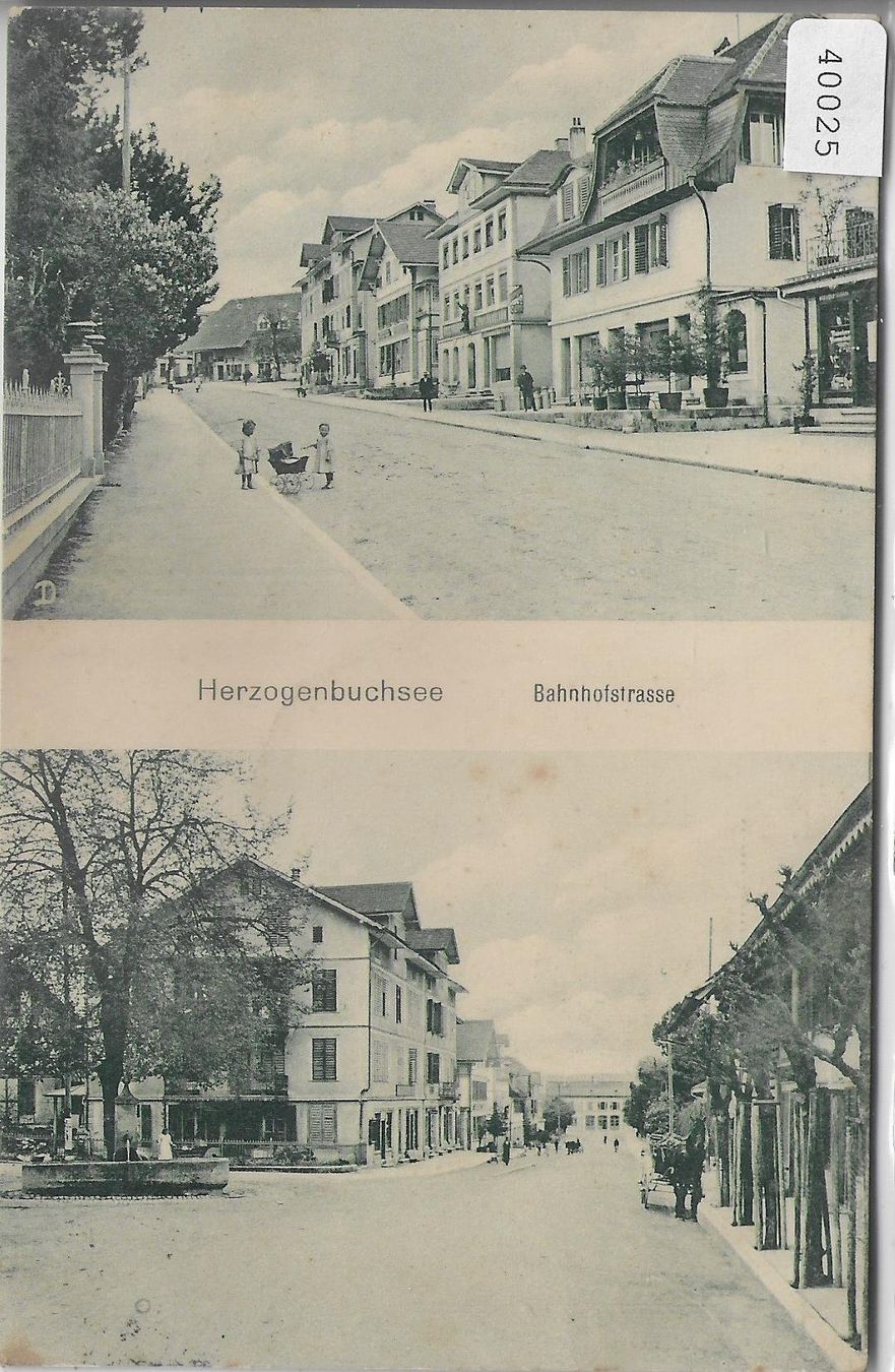Cartoline postali: Herzogenbuchsee - Bahnhofstrasse – Usato da Ettingen venduto da Kartenplanet