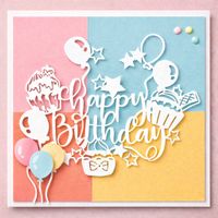 Neue Stanzschablone Happy birthday,  Geburtstag