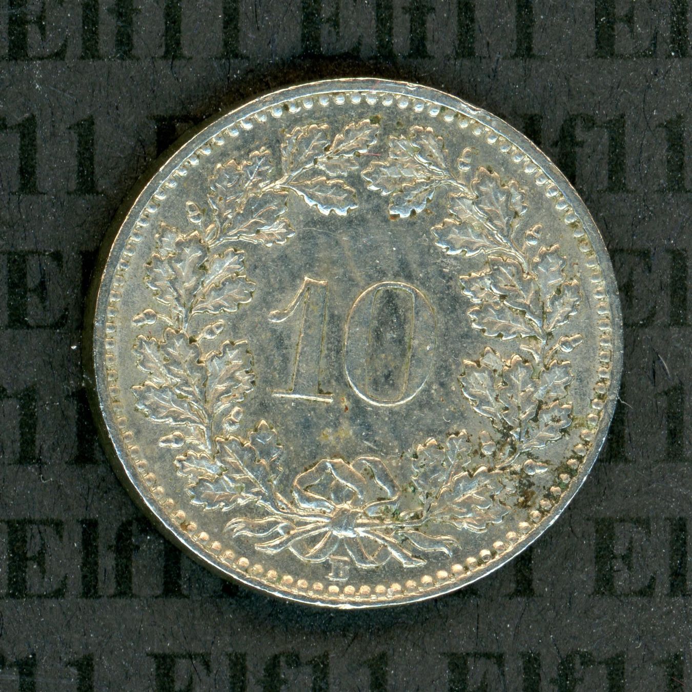 Tutti le monete: CHF___0.10 1958 vz 10 Rappen – Usato da Widnau venduto da Elf11 1