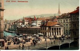 Zürich Gemüsebrücke 1912