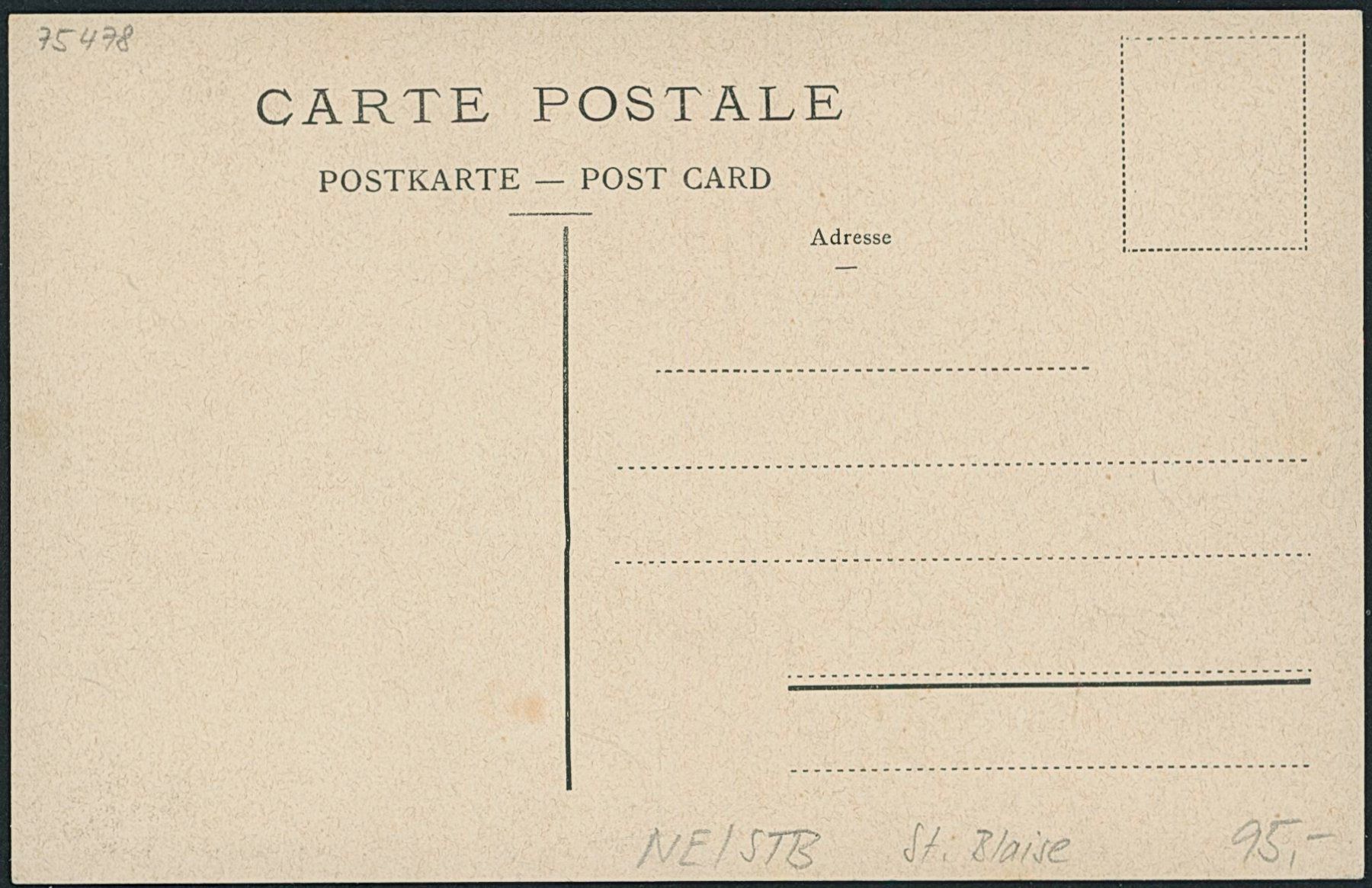 Cartoline postali: NE St. Blaise – Nuovo (secondo la descrizione) da Schindellegi venduto da leecollect 1
