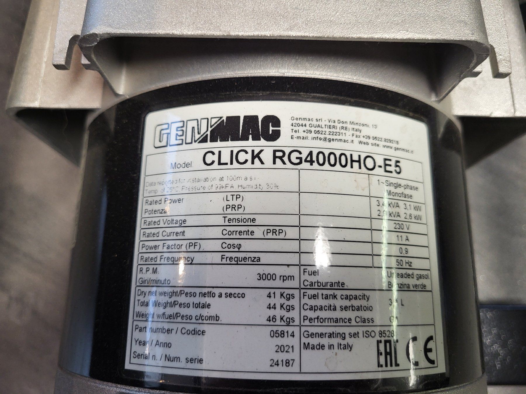 Generatori di corrente: Genmac Generator RG4000 – Nuovo e nell'imballaggio originale da Ilanz venduto da garageallenspach 2