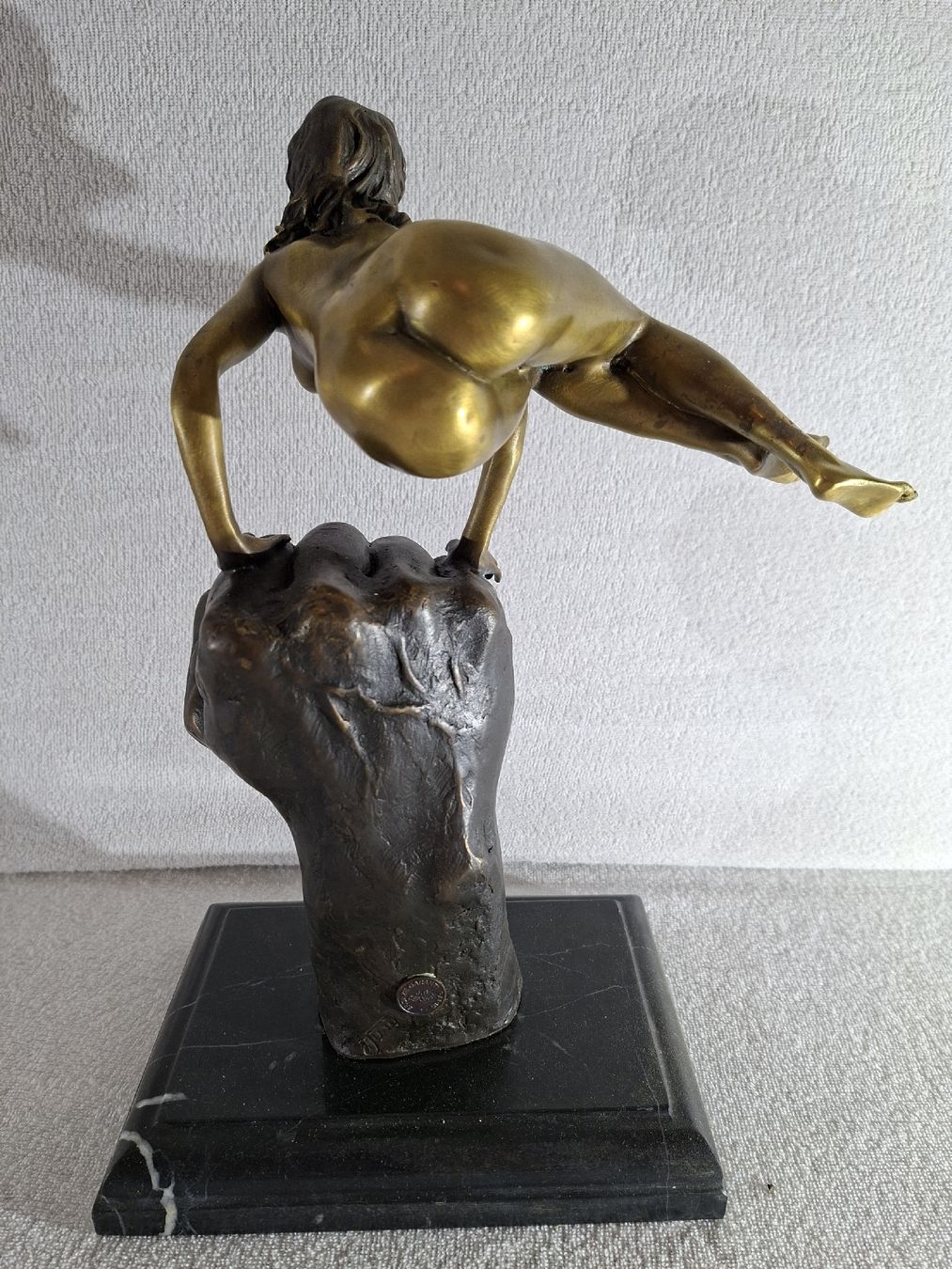Sculture & Statue: Bronze nackte Turnerin auf Hand – Usato da Grindelwald venduto da carro5 2