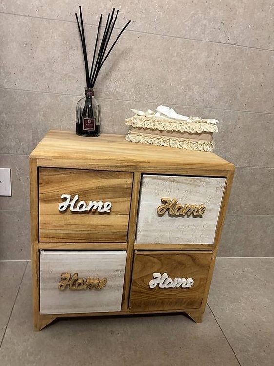 Cartello In Legno Per Bagno – Decorazione Parete/porta – Simpatico E Rustico – 20 Cm – Nero