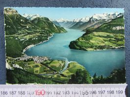 BRUNNEN UND URNERSEE VOGELSCHAU LUFTBILD