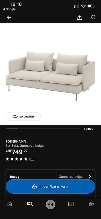 Ikea Divani: Sofa Söderhamn – Usato da Dottikon venduto da sabru13 1