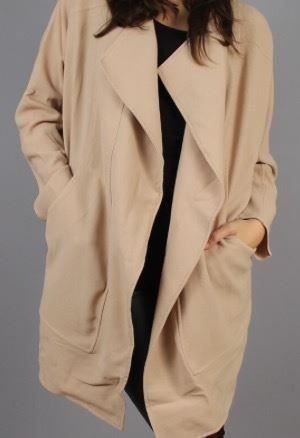 Veste coupe perfecto beige avec poches