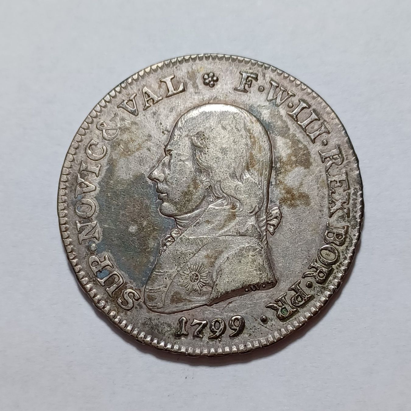 Tutti le monete: 21 Batzen 1799 Neuenburg – Usato da Pfäffikon ZH venduto da Schweizer_Muenzen