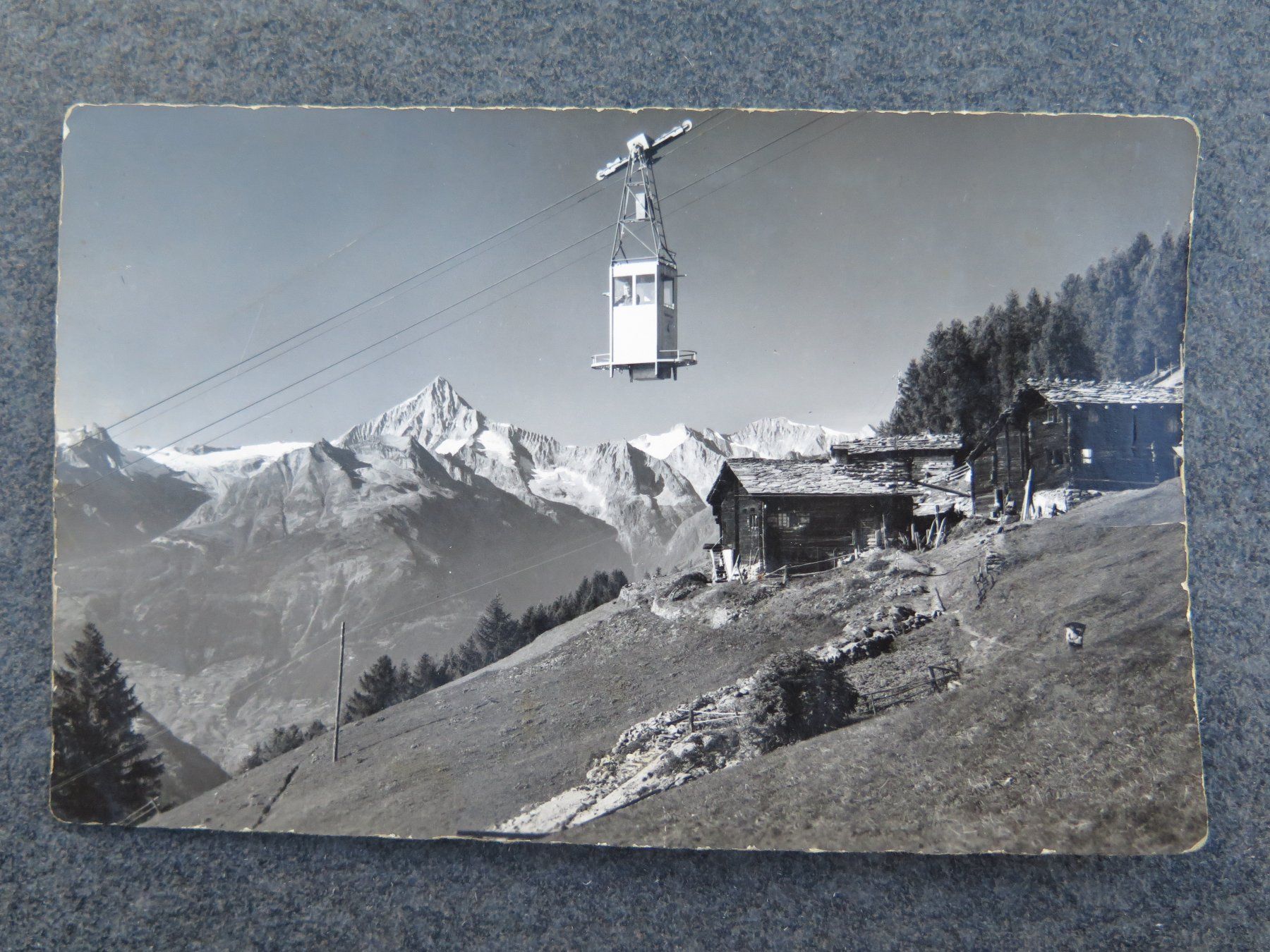 Cartoline postali: STALDEN - STALDENRIED-GSPON - LUFTSEILBAHN – Usato da Wittenbach venduto da lipasal