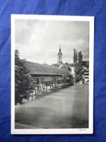 Alte Ansichtskarte Olten, gedeckte Bruecke,