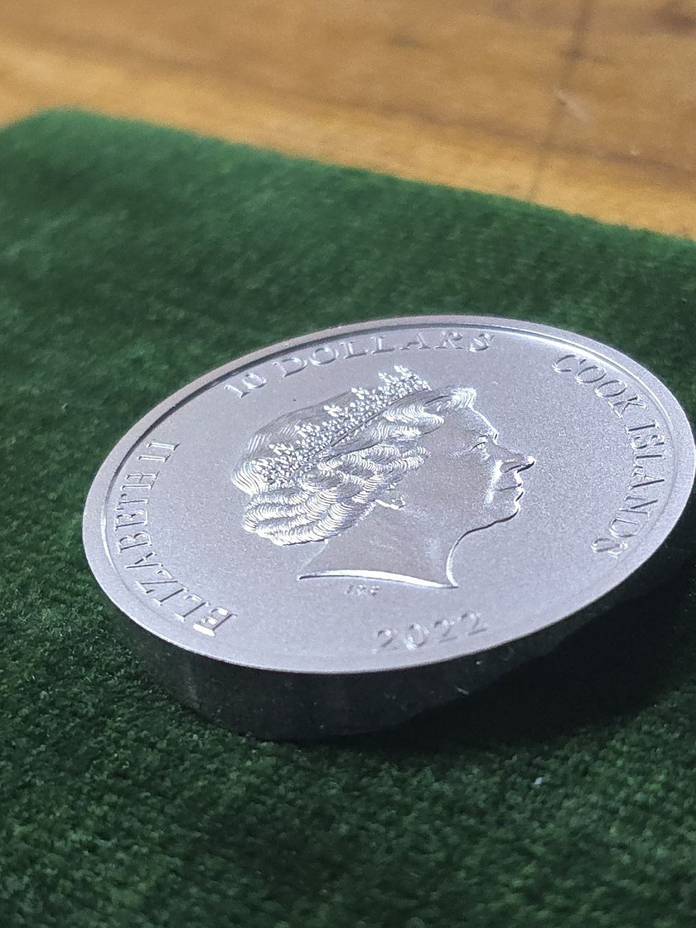 Tutti le monete: Pièce Argent Cook Islands 2022 Effet Diamant – Nuovo e nell'imballaggio originale da Carouge GE venduto da Mon_petit_grenier_27 5