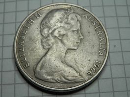 Australien 20 Cent, 1966
