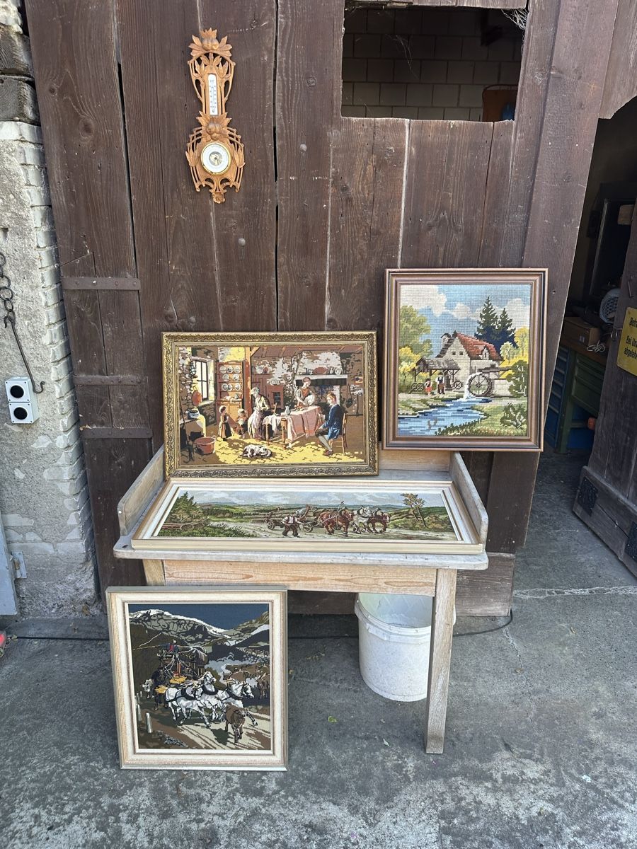 Poster & Bilder: 4 Wandbilder Gobelin mit Rahmen  – Gebraucht aus Villmergen von Bezdupe 9