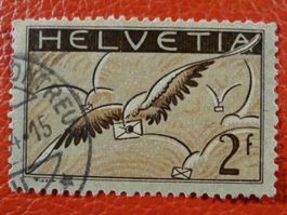 FLUGPOST: F13, sauber entwertet von MONTREUX: Kat: 130.-+