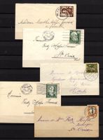 R1814  /  9 mini lettres affranchissements  Pro juventute