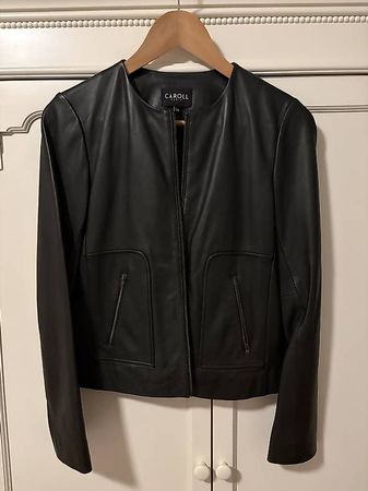 Veste cuir noir Carol