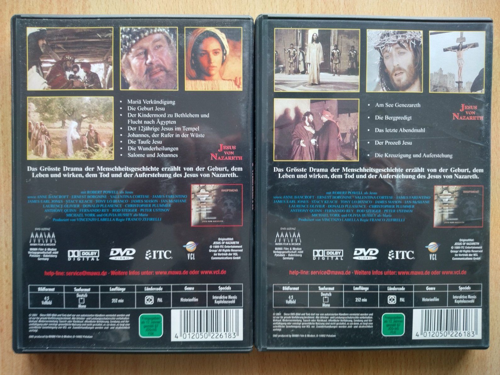 Tutti i DVDs: Jesus von Nazareth / 2 DVD's – Usato da Jona venduto da Argus36 1
