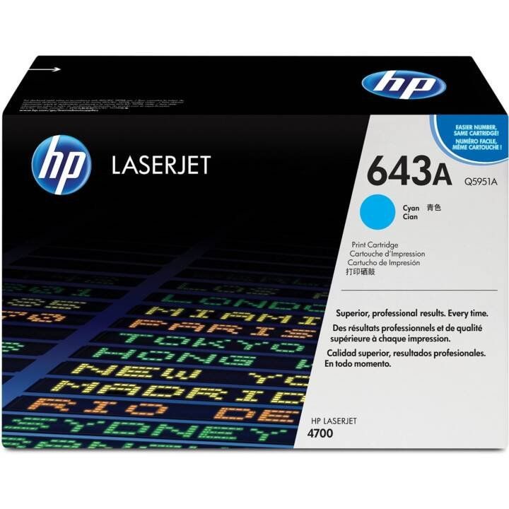 Hewlett Packard Druckerpatronen & Toner: HP 643A- Q5951AC – Neu und originalverpackt aus Ecublens VD von Netfinity