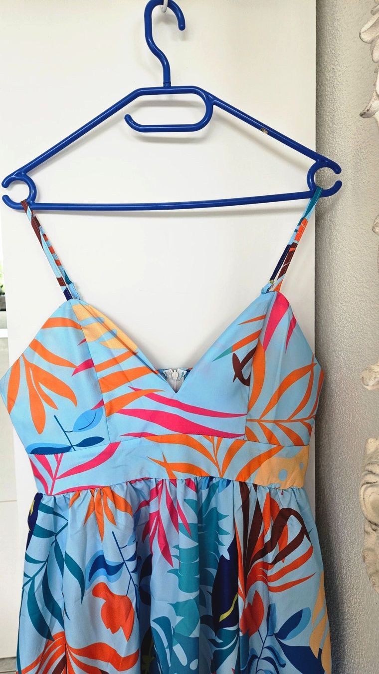 Kleider: Sommerliches Maxikleid mit Muster, Grösse 40 Blau – Gebraucht aus Gossau ZH von fashiontwo 7