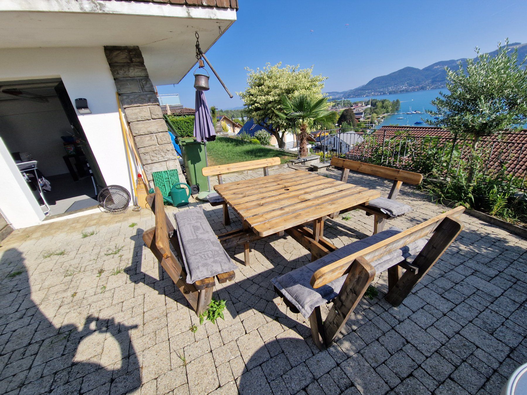 Tische: Gartensitzplatz Garnitur mit Sitzkissen – Gebraucht aus Einigen von Wale68 1