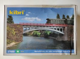 Kibri Werra-Brücke, N Bausatz 37668 Eisenbahn Brücke, OVP