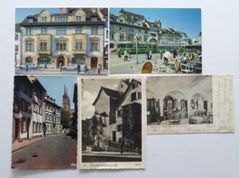 AK Basel Gasthof zum Bären, zum Braunen Mutz, Barfüsserplatz