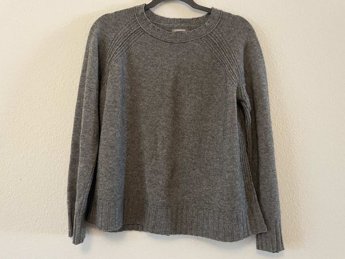 Hemisphere Maglioni & Felpe: Hemisphäre Wolle Kaschmir Pulli grau Gr 42 – Usato da Zürich venduto da Martuski