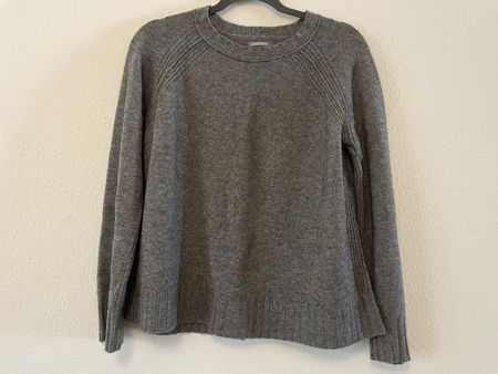 Hemisphäre Wolle Kaschmir Pulli grau Gr 42