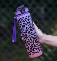 NEU: BPA-frei, auslaufsichere Sport Wasser Flasche Leo Pink