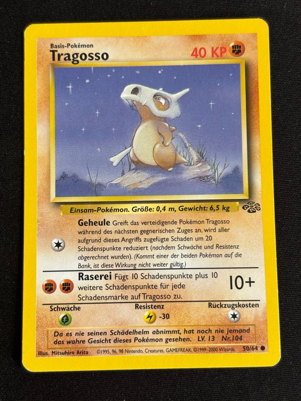 Pokémon Carte collezionabili: Pokemon Tragosso - Dscungel 50/64 - Deutsch – Usato da Bern venduto da Big_GS