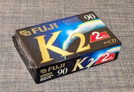2x Fuji K2 90 Chrome Type II Kassetten OVP NEU 80s 90s