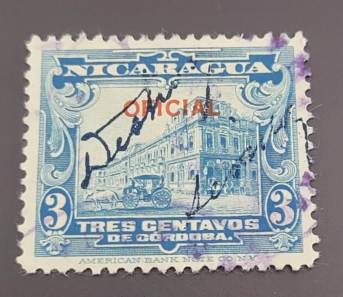 Tutti i francobolli: Nicaragua 1933 briefmarke – Usato da St Gallen venduto da Stampsalshobby