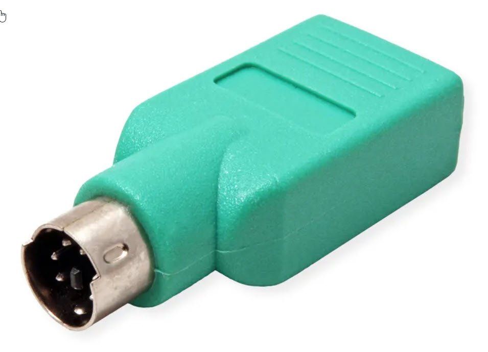 Tastiere: PS/2 - USB Maus-Adapter, grün, PS/2 - USB Adapter – Usato da Unterengstringen venduto da tmue1 1