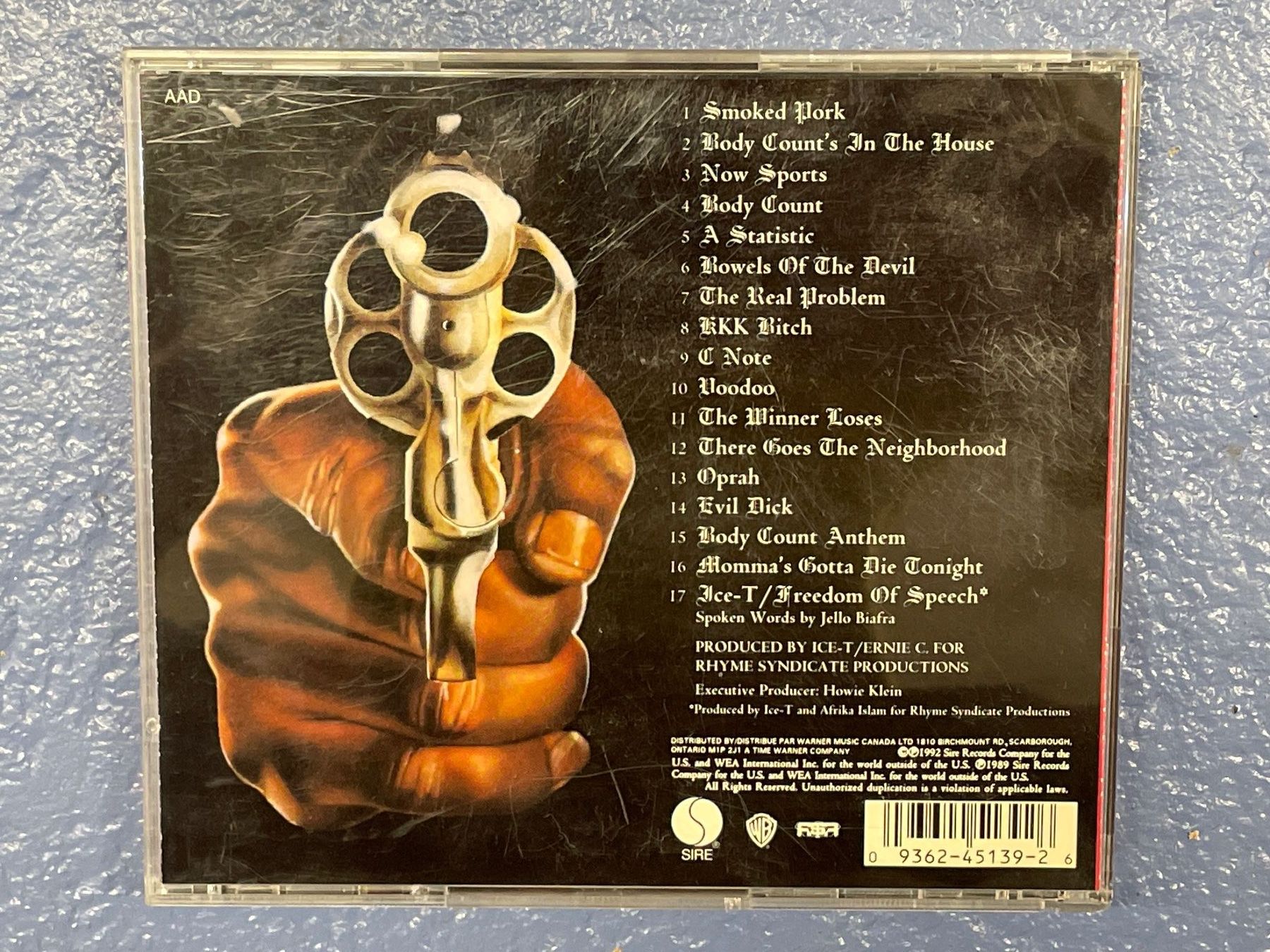 CDs: [CD] BODY COUNT - Body Count (1992) – D'occasion à Frasnacht par DiskSelection 1