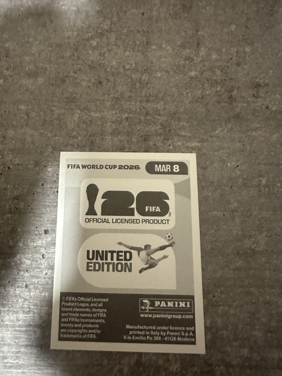 Panini Carte collezionabili: MAR 8 , FIFA WORLD CUP 2026 PANINI   – Nuovo (secondo la descrizione) da Frauenfeld venduto da 1PegPeg1 1