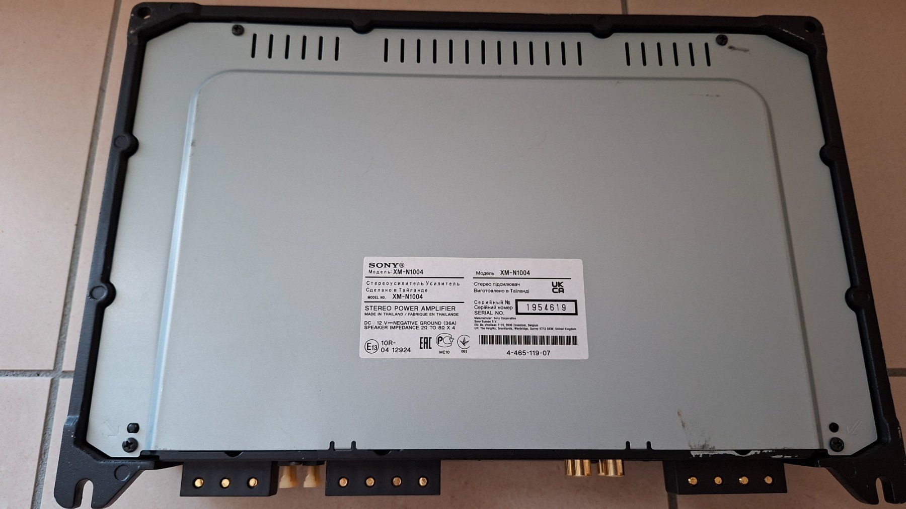 Sony Amplificatori: Amplificatore Sony Xm-N1004 – Usato da Genestrerio venduto da mor_fnw8 2