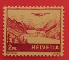 F33, Flugpostmarke, Landschaften postfrisch Kt. 20.-