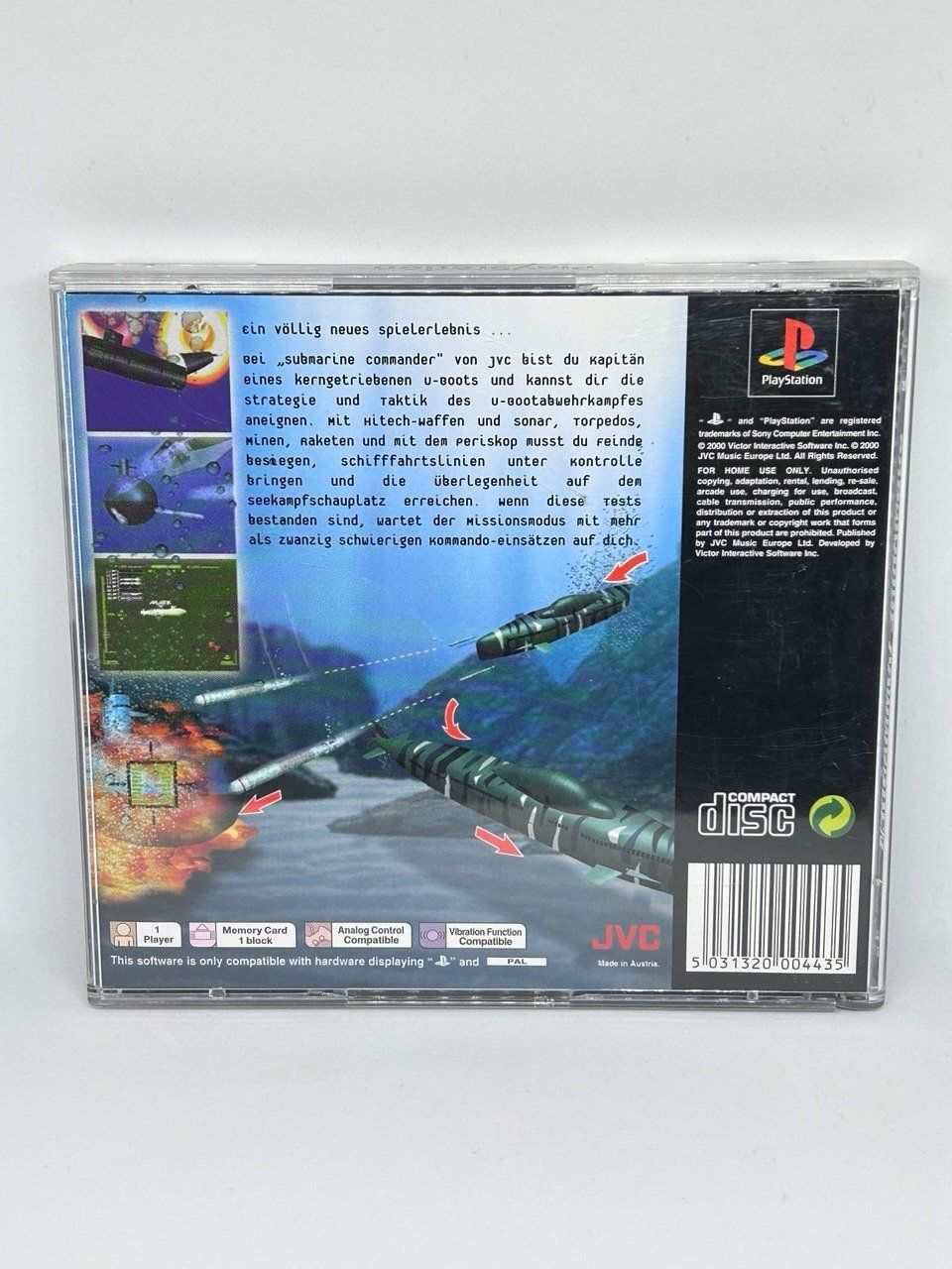 Sony Giochi: Submarine Commander per Sony PlayStation 1 – Usato da Giubiasco venduto da LorisVale 1