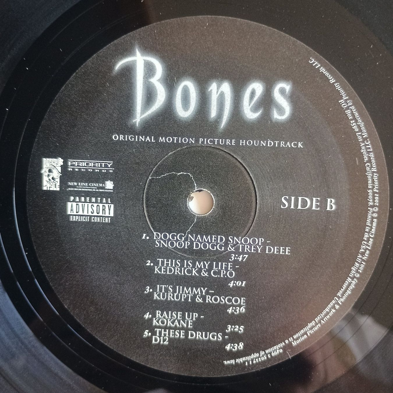 Dischi in vinile: Various ‎– Bones -O.S.T. 2xLP US-2001 1st PRESS VG+/VG+ – Usato da münchenstein venduto da karl_heinz_krasser 3
