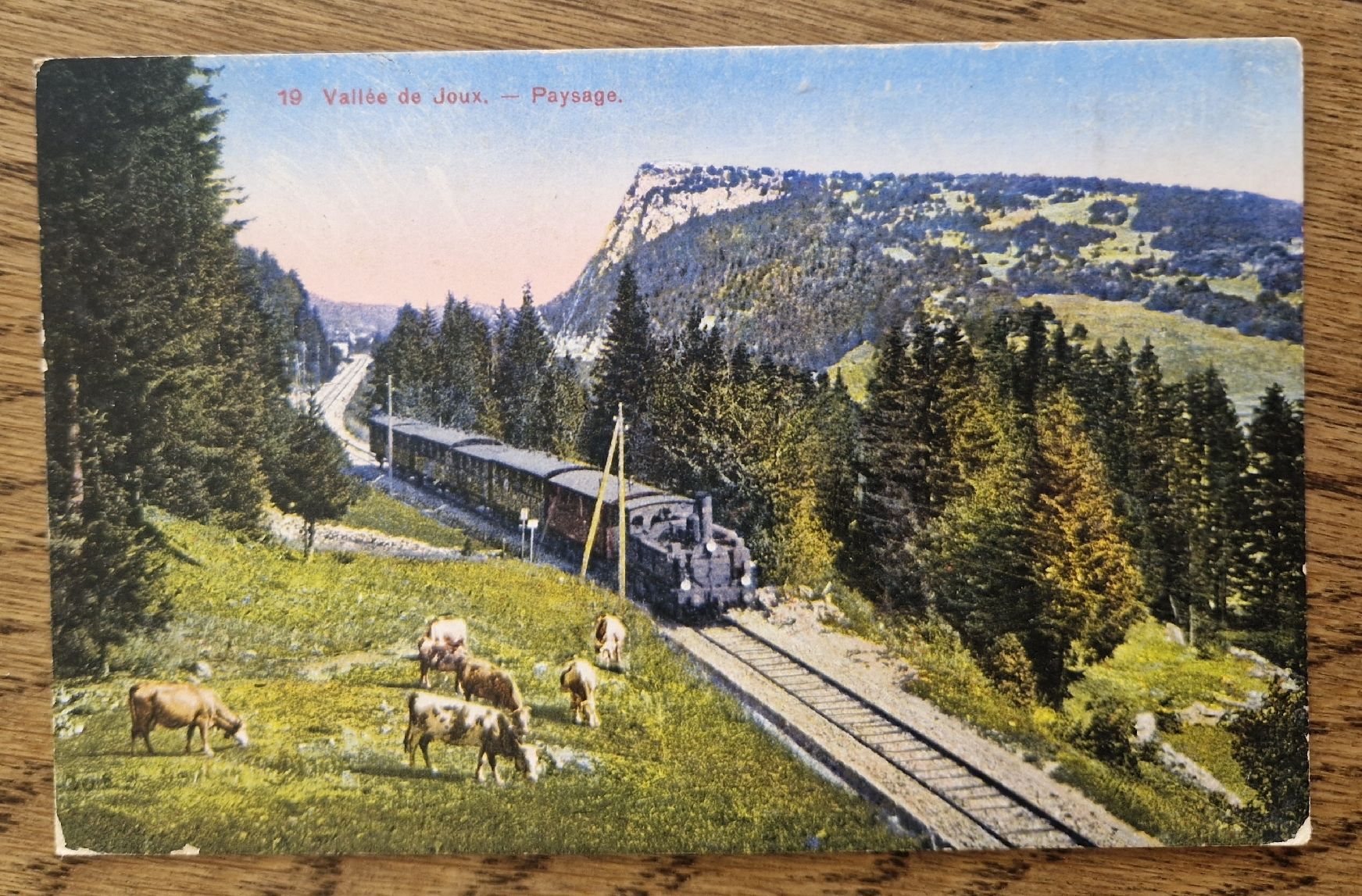 Cartoline postali: Vallée de Joux, Train 1930 – Usato da Ebikon venduto da Donar50