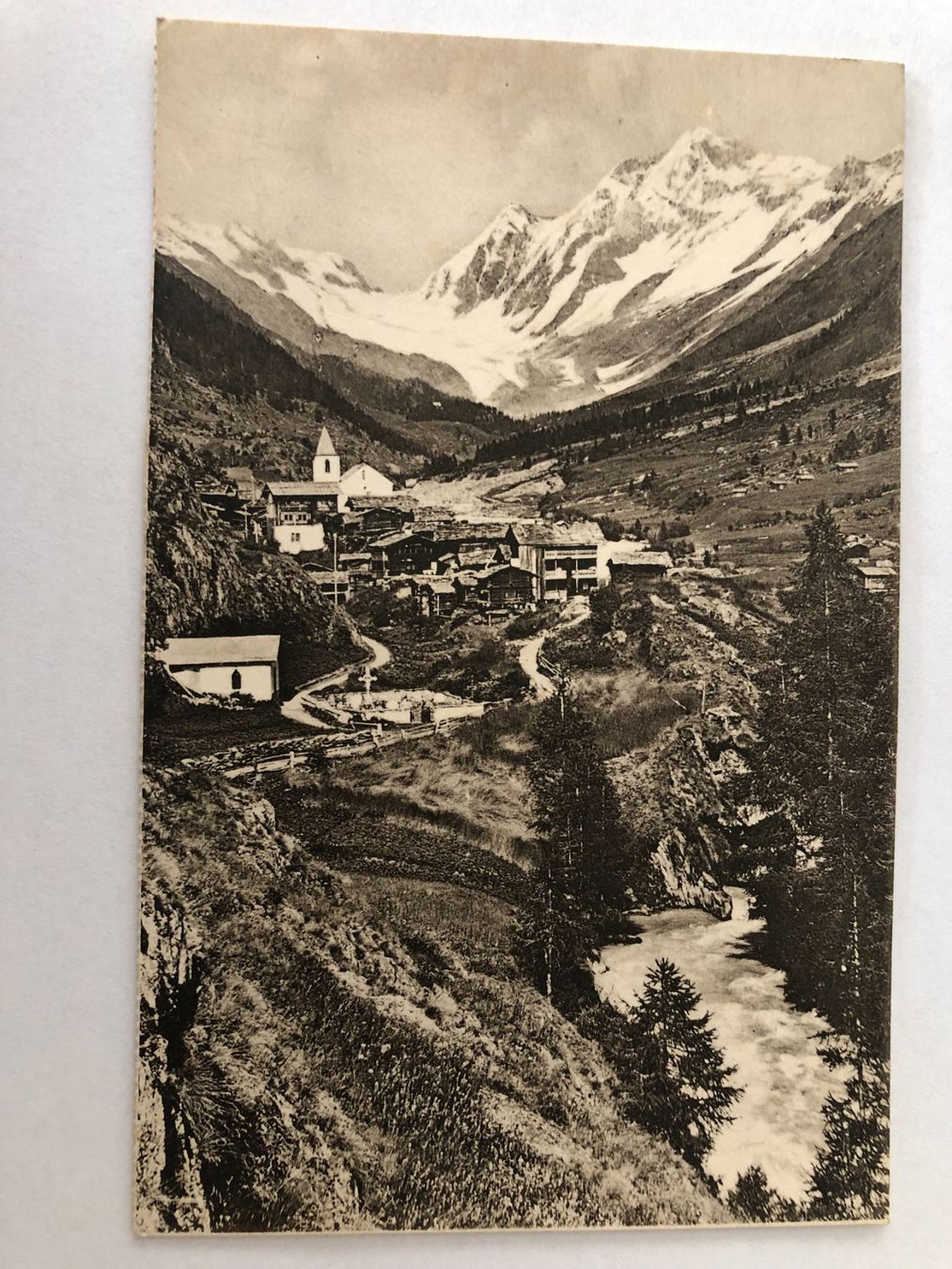 Cartes postales: Blatten im Lötschental mit dem Langgletscher – D'occasion à Pfäffikon ZH par Waltoversand