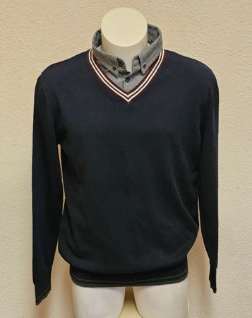 Ambrose & Jackson Herren Pullover Polo Look XL Top Zustand