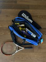 Tennis Schläger Wilson, Bag von Slazenger, Tennisbälle