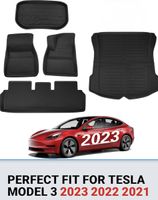 BASENOR 3D Allwetter Fussmatten Set Tesla Model 3