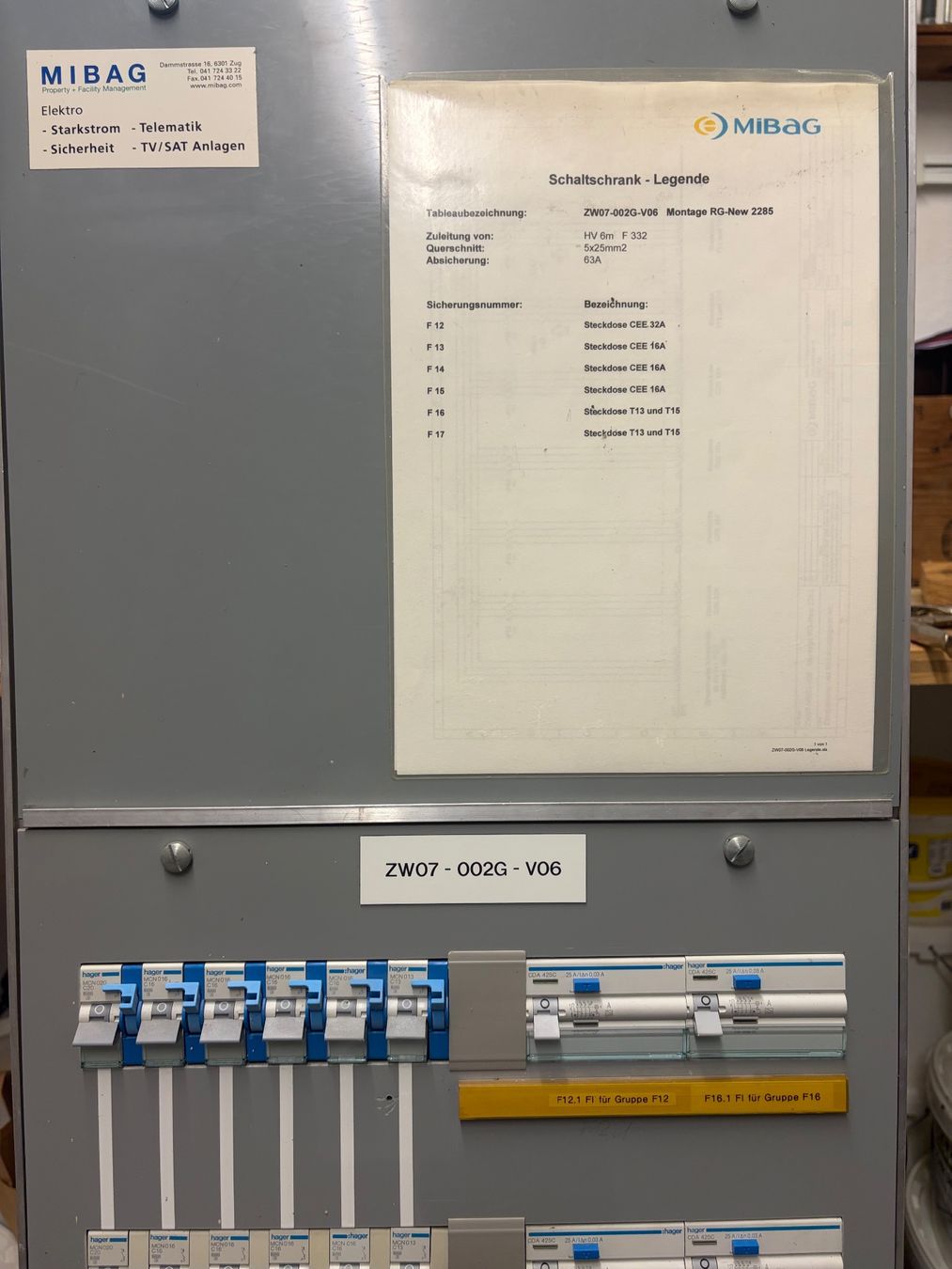 Hager Alimentation électrique: Schaltschrank 63A – D'occasion à Kilchberg ZH par venezia30124 2