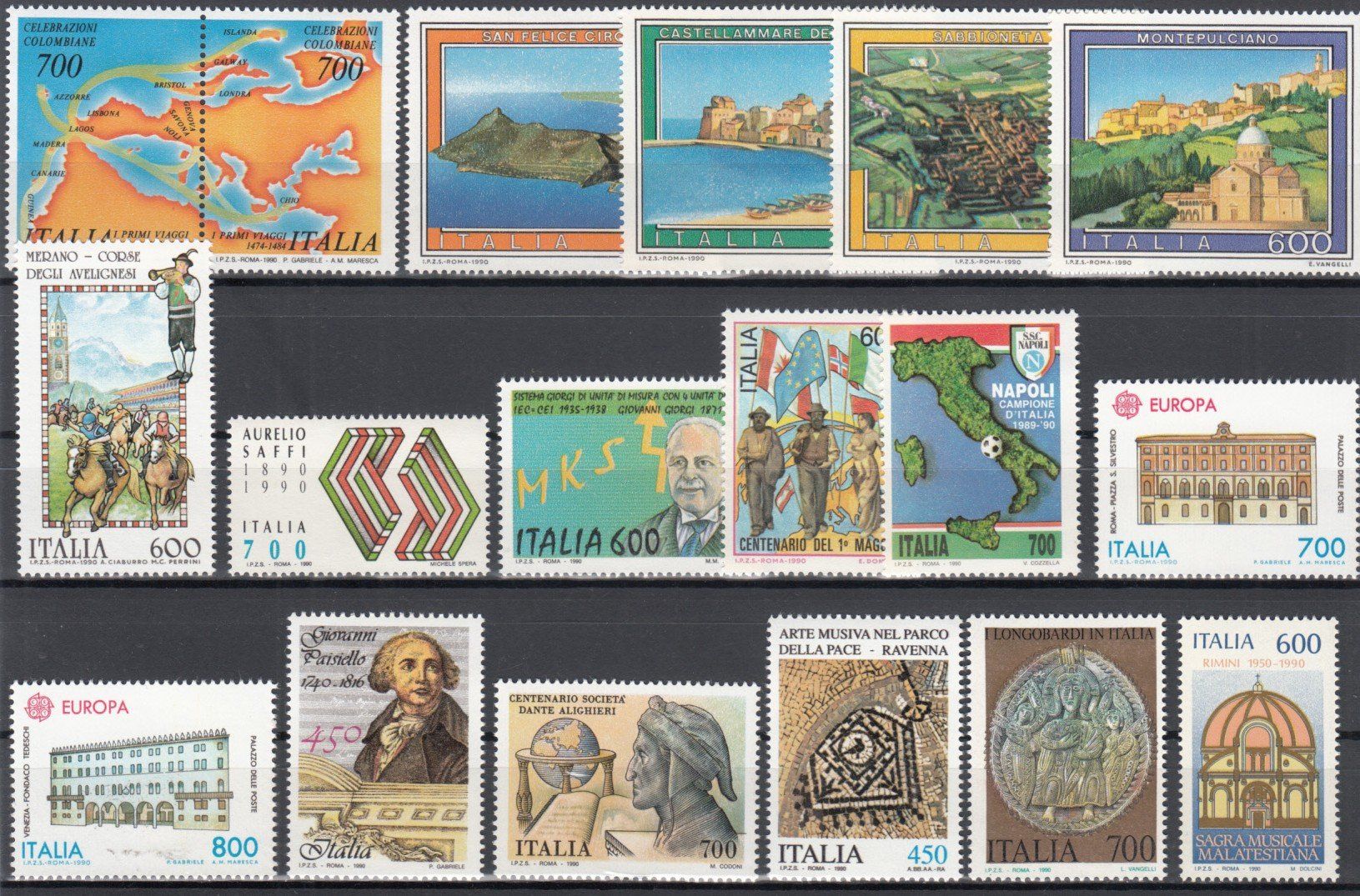 Tous les timbres: Italien 1990 postfrisch – D'occasion à Bürglen TG par StampGraf 1